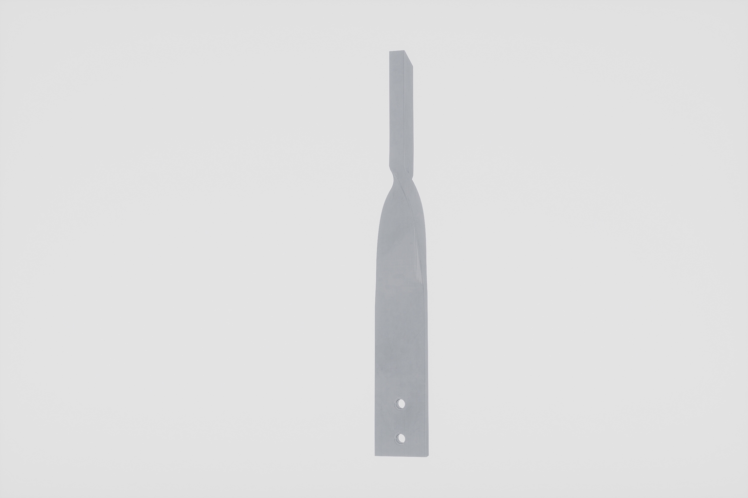 This 90° twist hook measures 12" in height, 1.5" in length, and 0.25" in width